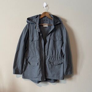 Gray Hooded Jacket